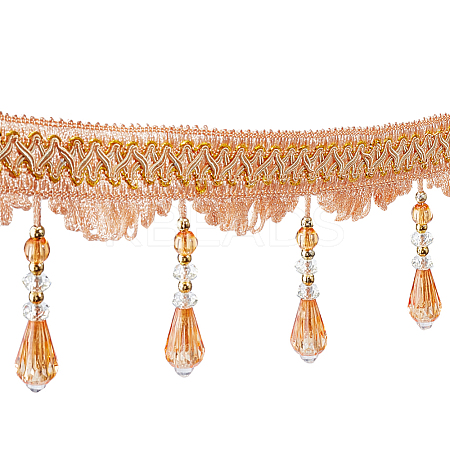 Curtain Plastic Beaded Fringe Trim OCOR-ME0001-23B-1