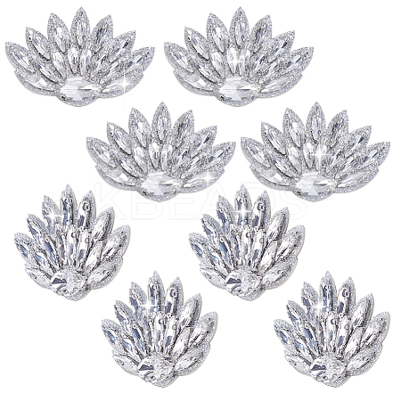 Glass Clothing Patches PATC-WH0028-025G-1
