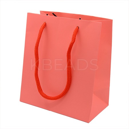 Solid Color Paper Bags Gift Shopping Bags CARB-L001-06-1
