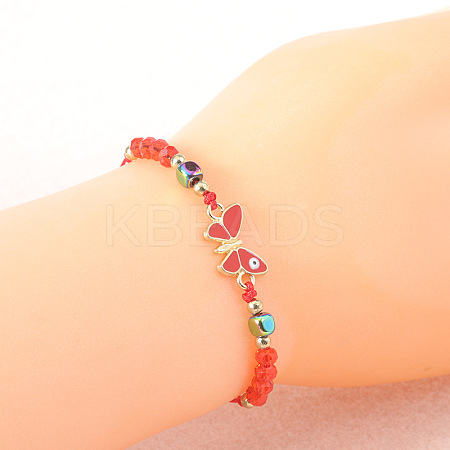 Bohemian Style Glass Braided Bead Bracelets ZC8551-5-1