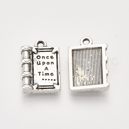 Tibetan Style Alloy Pendants for Teachers' Day X-TIBEP-S319-025AS-RS-1