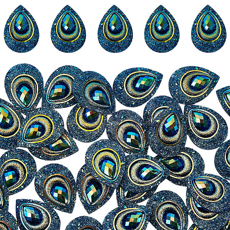50Pcs Resin Cabochons CRES-GF0001-07A-1