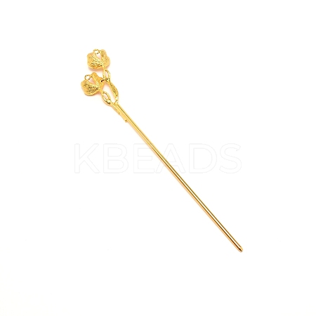 Alloy Hair Stick Findings FIND-WH0092-57G-1