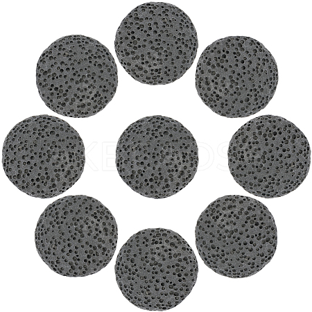 24Pcs Unwaxed Natural Lava Rock Beads G-PA0002-11A-1