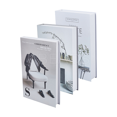 3Pcs 3 Styles Paper Model Simulation Book AJEW-UN0003-14-1
