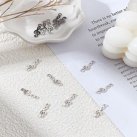 16Pcs 304 Stainless Steel Pendants STAS-LP0003-68-1