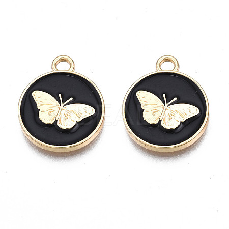 Alloy Enamel Pendants PALLOY-N170-002A-NR-1