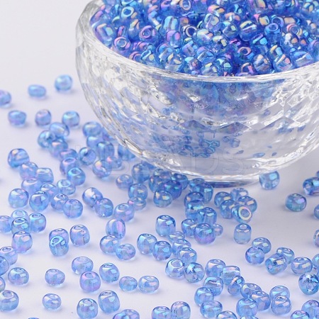 (Repacking Service Available) Round Glass Seed Beads SEED-C016-4mm-166-1