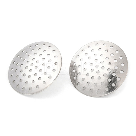 304 Stainless Steel Stud Earring Findings STAS-R123-18A-P-1
