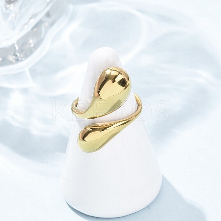 304 Stainless Steel Cuff Rings RJEW-P177-01G-G-1