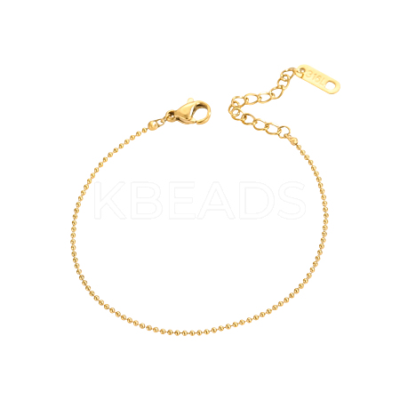 304 Stainless Steel Ball Chain Bracelets STAS-OY012-98G-1
