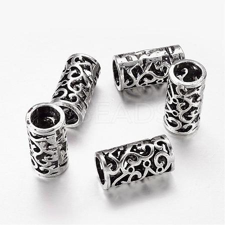 Antique Silver Alloy European Beads X-LF11569Y-1