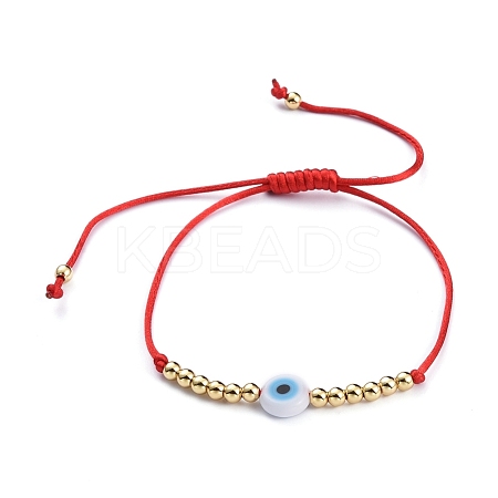 Adjustable Nylon Cord Braided Bead Bracelets BJEW-JB05250-03-1