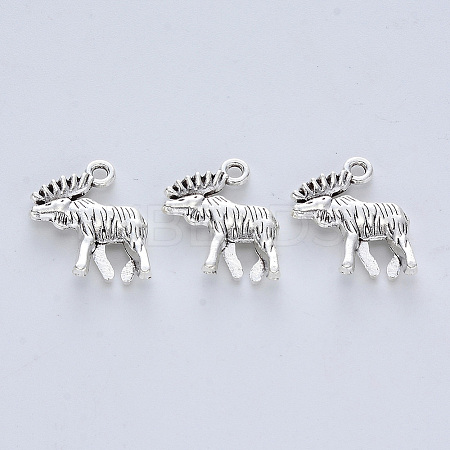 Tibetan Style Alloy Pendants X-TIBE-R316-064AS-RS-1