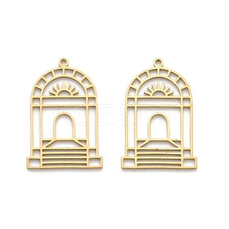 201 Stainless Steel Pendants LS-STAS-I332-09G-1