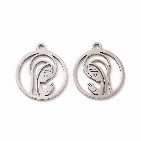 Non-Tarnish 201 Stainless Steel Pendants LS-STAS-E188-12P-1