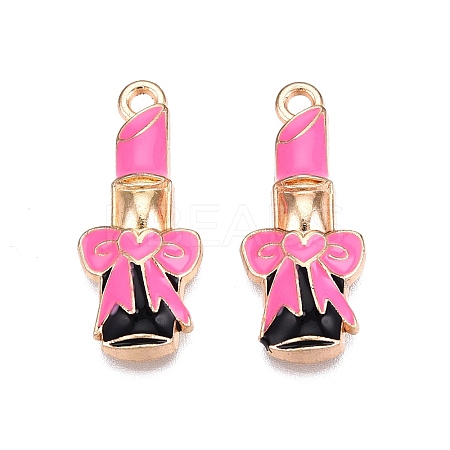 Rack Plating Alloy Enamel Pendants ENAM-N056-425A-1