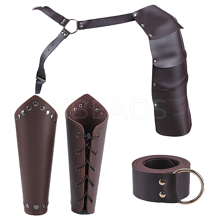 PU Leather with Iron Fencing Sheath AJEW-WH0348-136-1