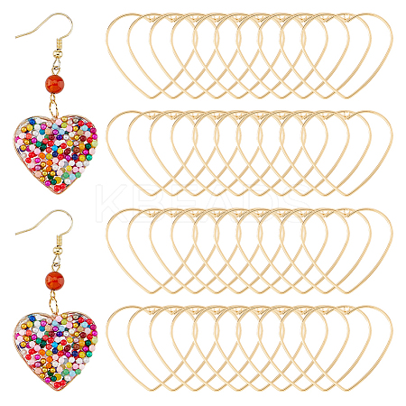 60Pcs Brass Pendants KK-HS0015-13-1