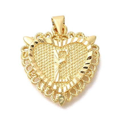 Rack Plating Brass Pendants KK-I722-09G-E-1