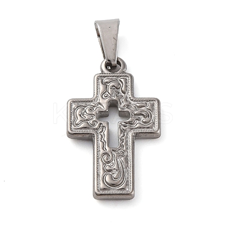 304 Stainless Steel Pendants STAS-P241-10P-1