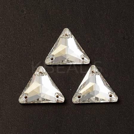 Triangle Shape Sew on Rhinestone GLAA-A024-06A-001TR-1