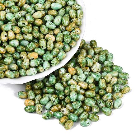 Picasso Glass Seed Beads SEED-N012-10J-1