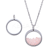 2Pcs 304 Stainless Stee Locket Pendants STAS-ME0002-83B-P-1