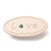 Oval with Word Love Resin Alligator Hair Clips LS-PHAR-D015-01E-1