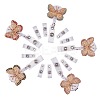 Butterfly Rhinestone Badge Reel AJEW-SZ0001-67-1