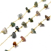 Natural Indian Agate Chips Beaded Chains CHC-SZ0001-62A-1