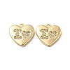 Brass Micro Pave Cubic Zirconia Pendants KK-H460-45G-1