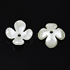 4-Petal ABS Plastic Imitation Pearl Bead Caps LS-X-OACR-S020-31-3