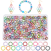 380Pcs 19 Colors Baking Paint Alloy Open Jump Rings FIND-AR0006-19A-1
