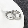 304 Stainless Steel Micro Pave Clear Cubic Zirconia Cuff Earrings EJEW-C096-60P-4