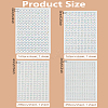 4 Sheets 4 Styles Faceted Half Round Transparent Acrylic Rhinestone Stickers DIY-LP0002-10-2