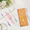 4Pcs 4 Colors Alloy Bracelet Tool Jewelry Helper Beadable Alligator Clip AJEW-SP0001-71A-3