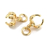 Brass Micro Pave Green Cubic Zirconia Ice Pick Pinch Bails KK-H452-35KCG-01-2