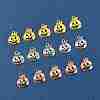 15Pcs 3 Colors Tibetan Style Halloween Pumpkin Jack-O'-Lantern Alloy Pendants TIBEP-FS0001-41-8