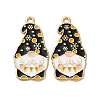 Christmas Alloy Enamel Pendants ENAM-V002-02D-G-1