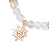 Brass Charm Bracelets BJEW-JB12230-01-3