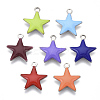 201 Stainless Steel Enamel Charms X-STAS-N088-14-2
