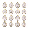 Golden Plated Alloy Charms X-ENAM-S118-01J-2