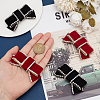 4Pcs 2 Colors Bowknot Velvet Shoe Decorations DIY-WR0004-09-3