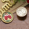 Christmas Series Wax Seal Brass Stamp Head LS-AJEW-M037-01G-13-1