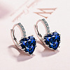 Brass Cubic Zirconia Clip-on Earrings WGDCDFF-05-1