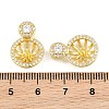 Brass Micro Pave Clear Cubic Zirconia Peg Bails Pin Pendants KK-CBA6A75-42G-3