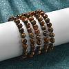 Natural Tiger Eye Bead Stretch Bracelets BJEW-K212-B-028-3