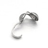 Tarnish Resistant 304 Stainless Steel Bead Tips STAS-N071-10-2