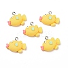 Opaque Resin Pendants LS-RESI-G028-21P-1